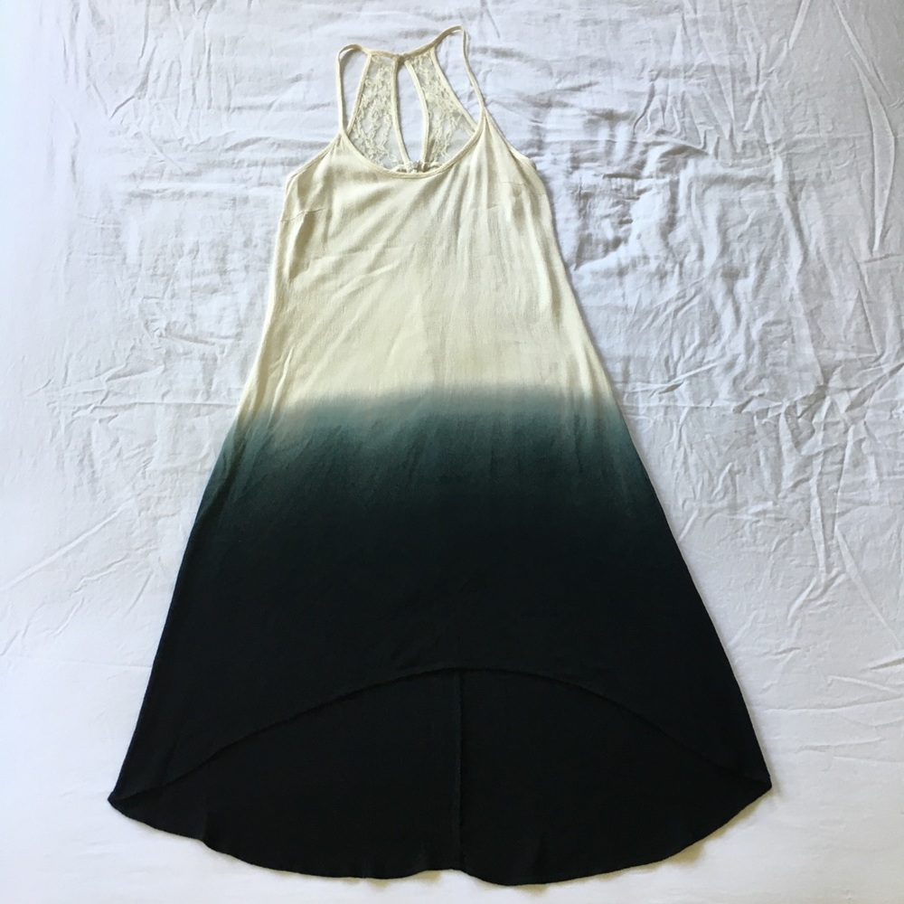 Ombré High-Low Midi Dress